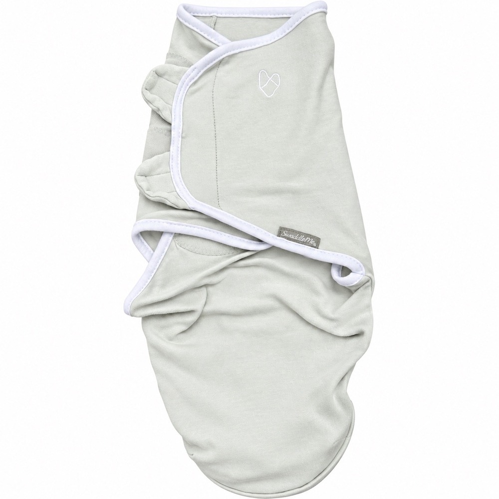 SwaddleMe Baby Swaddle Wrap Light Gray Cotton 7-14 Lbs Small/Medium